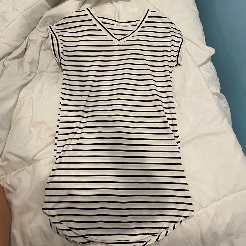 Black and White T Shirt Dress